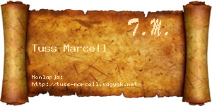 Tuss Marcell névjegykártya
