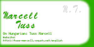 marcell tuss business card